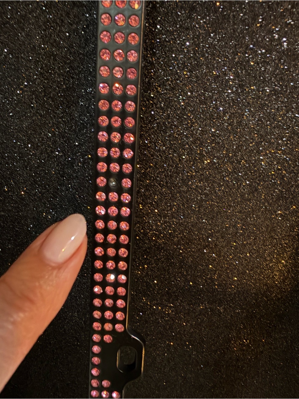 Pink Rhinestone License Plate Cover - Picture 3 of 5